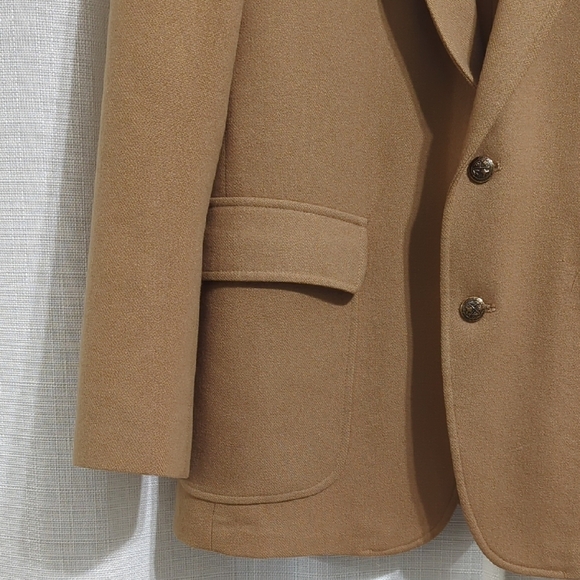 Man In Wool Classic Blazer/ Sport Coat 41R Tan Wool - Picture 6 of 16